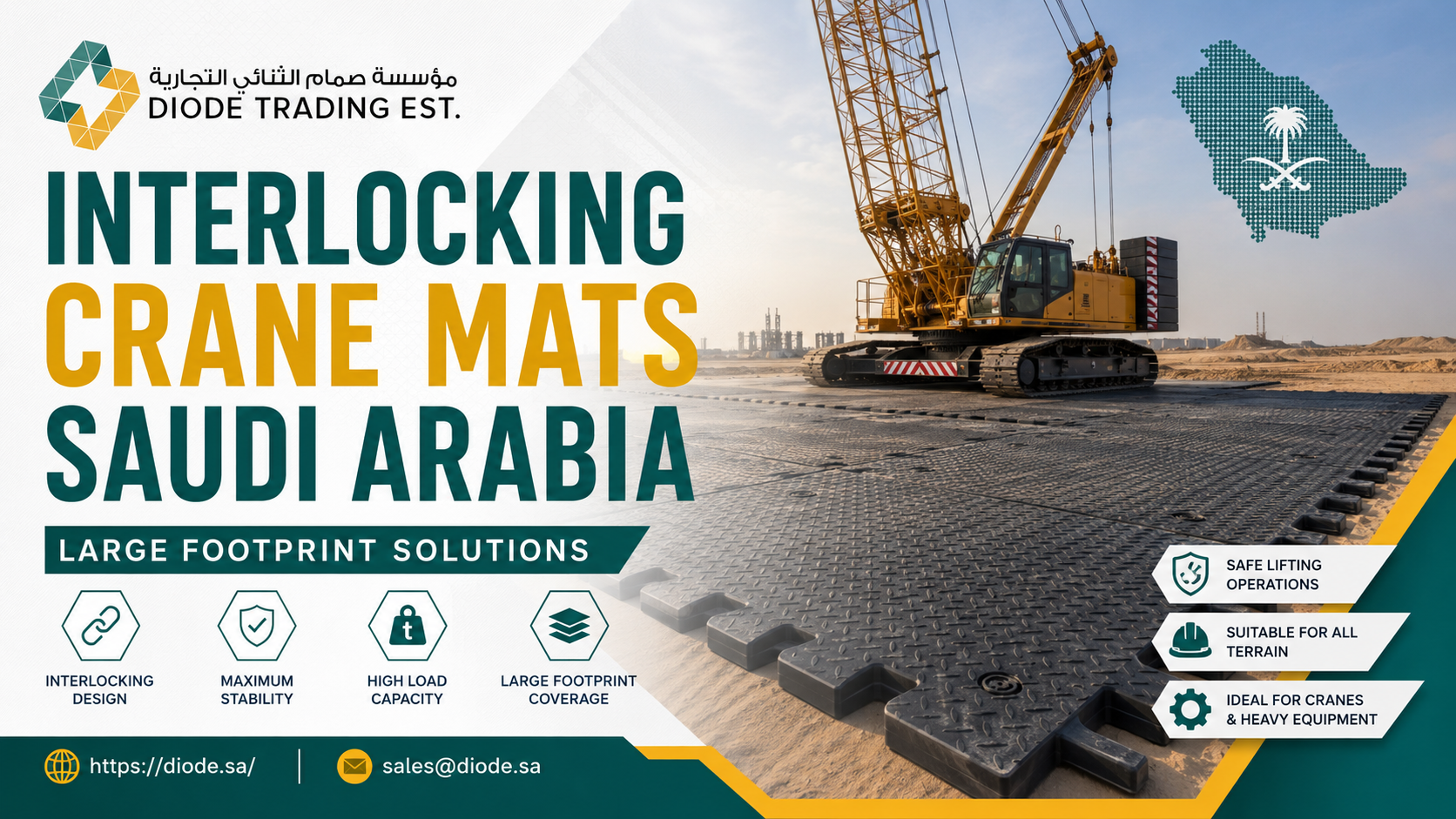 Interlocking Crane Mats Saudi Arabia Large Footprint Solutions