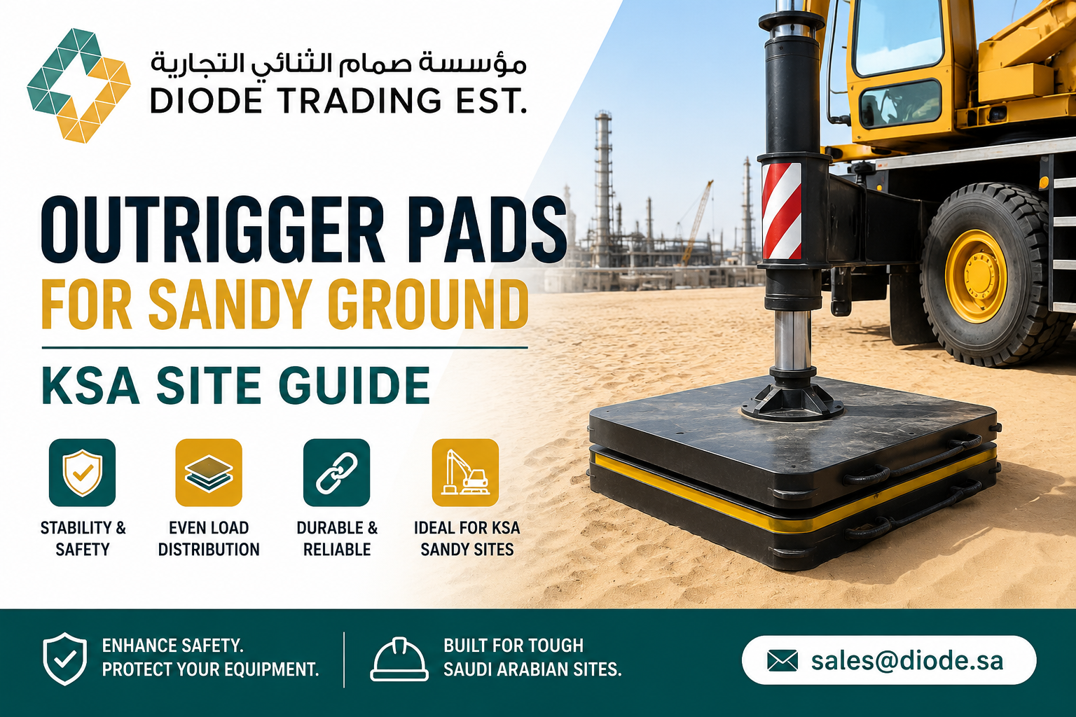 outrigger pads sandy ground ksa