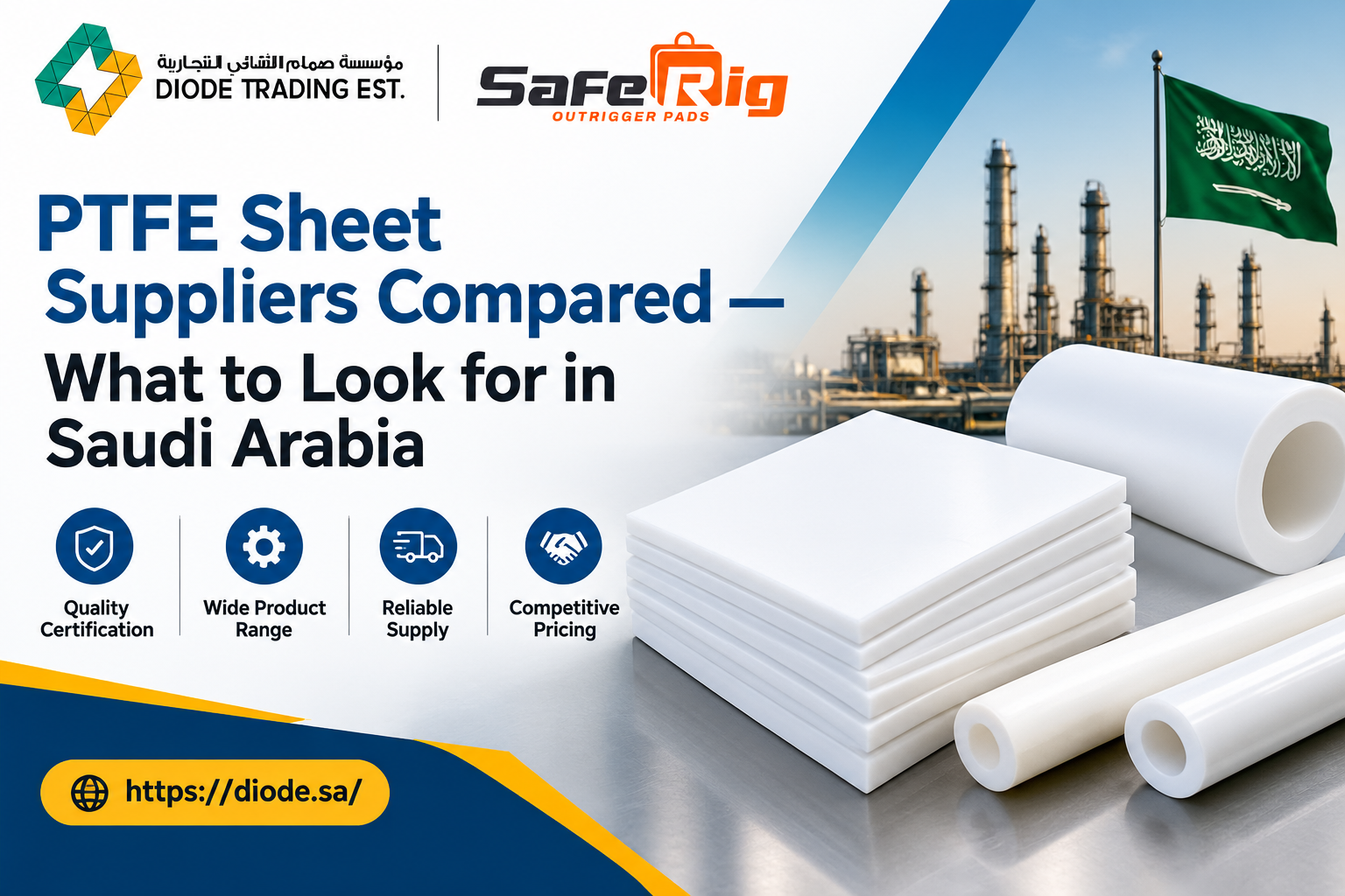 PTFE Sheet Supplier Comparison for Saudi Arabia