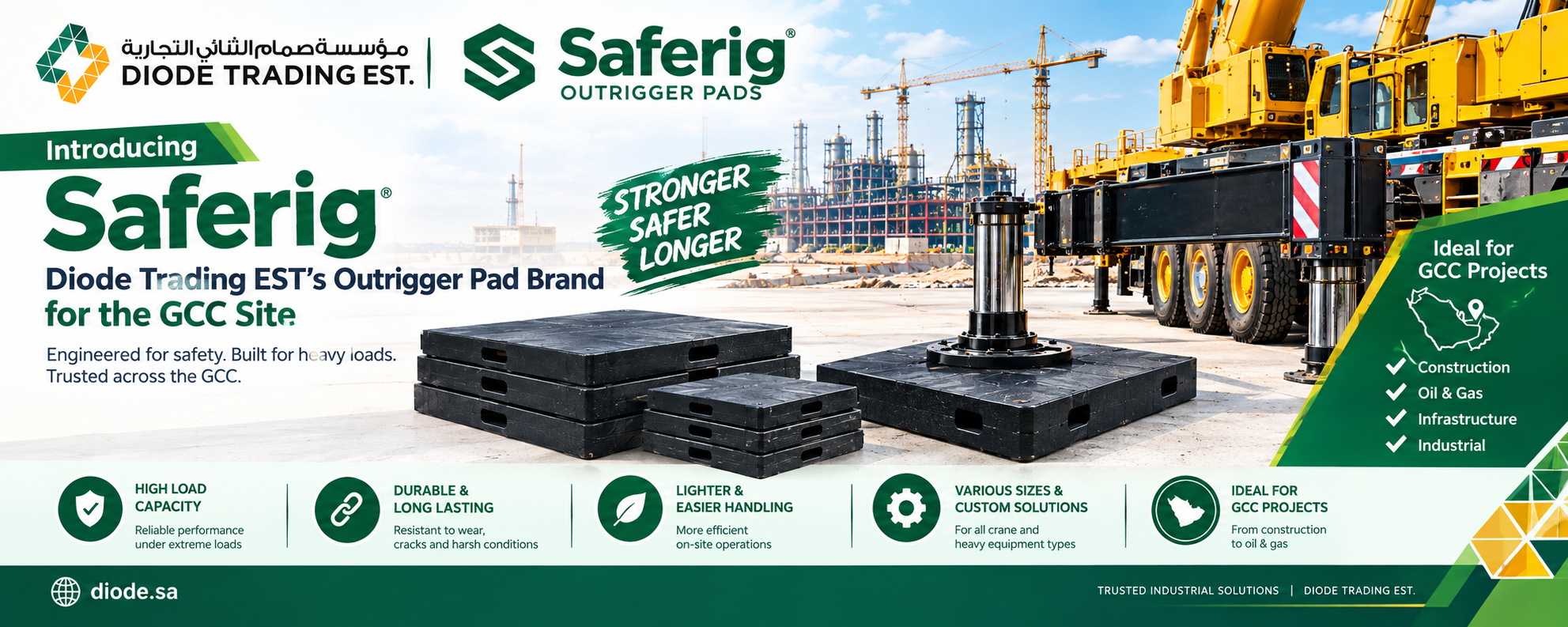 branded pads for heavy industrial machinery