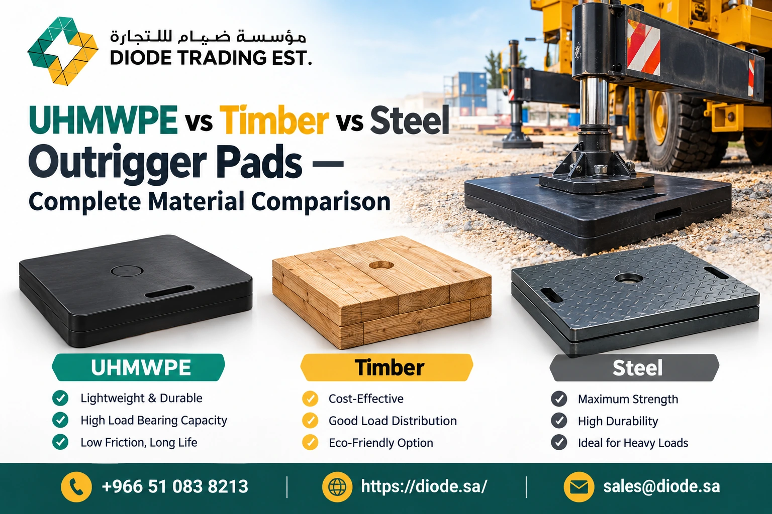 outrigger pads supplier in saudi arabia
