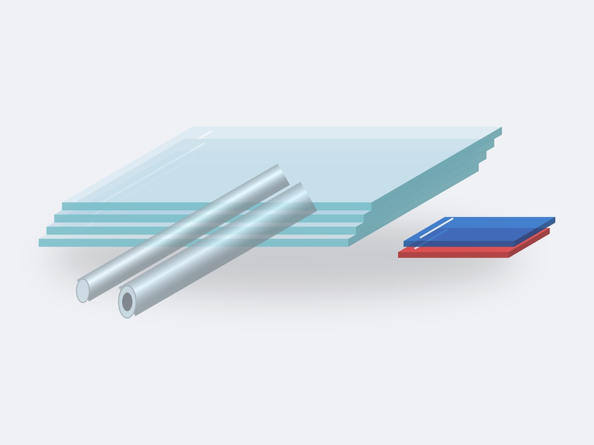 Clear acrylic sheets, rods and tubes