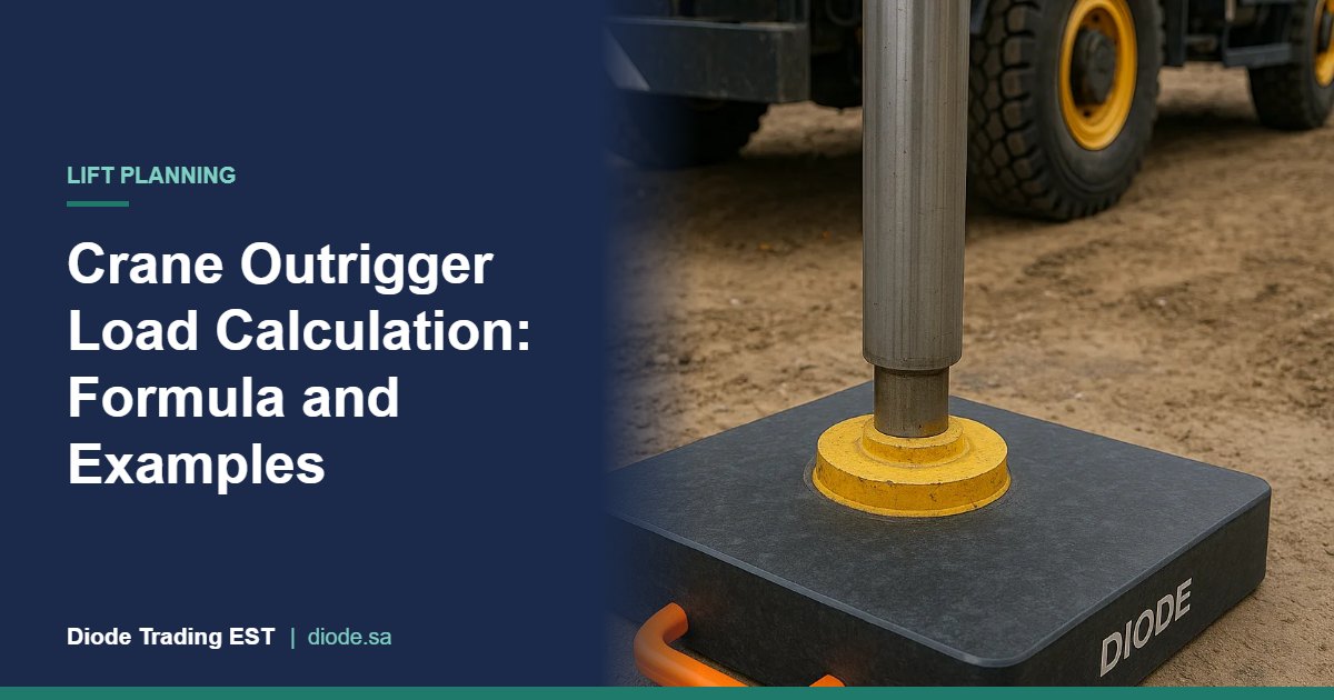 Crane Outrigger Load Calculation: Formula and Examples – Diode Trading EST