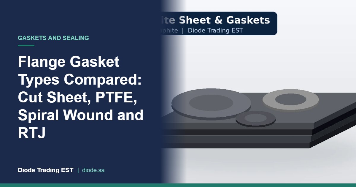 Flange Gasket Types Compared: Cut Sheet, PTFE, Spiral Wound and RTJ – Diode Trading EST