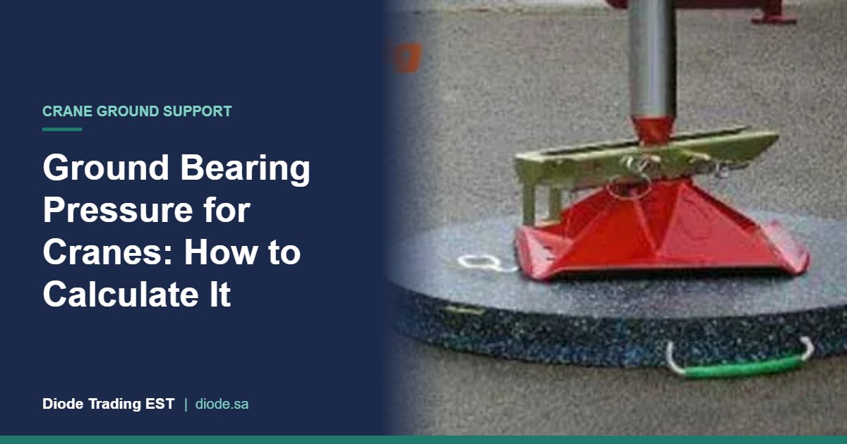 Ground Bearing Pressure for Cranes: How to Calculate It – Diode Trading EST