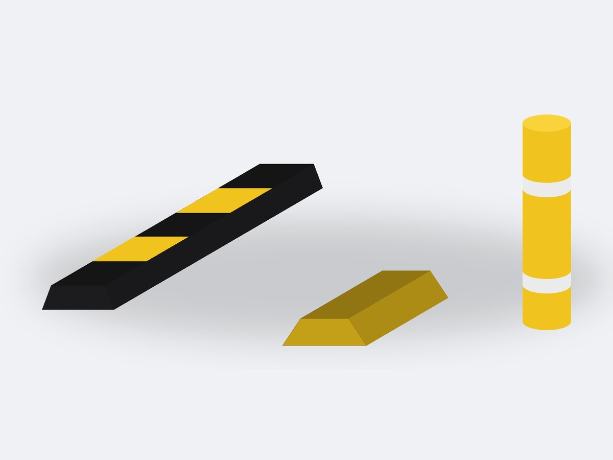 Rubber wheel stopper and parking protection products
