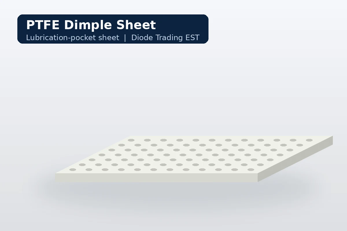 PTFE Dimple Sheet — Dimpled Teflon Sheet for Sliding Bearings