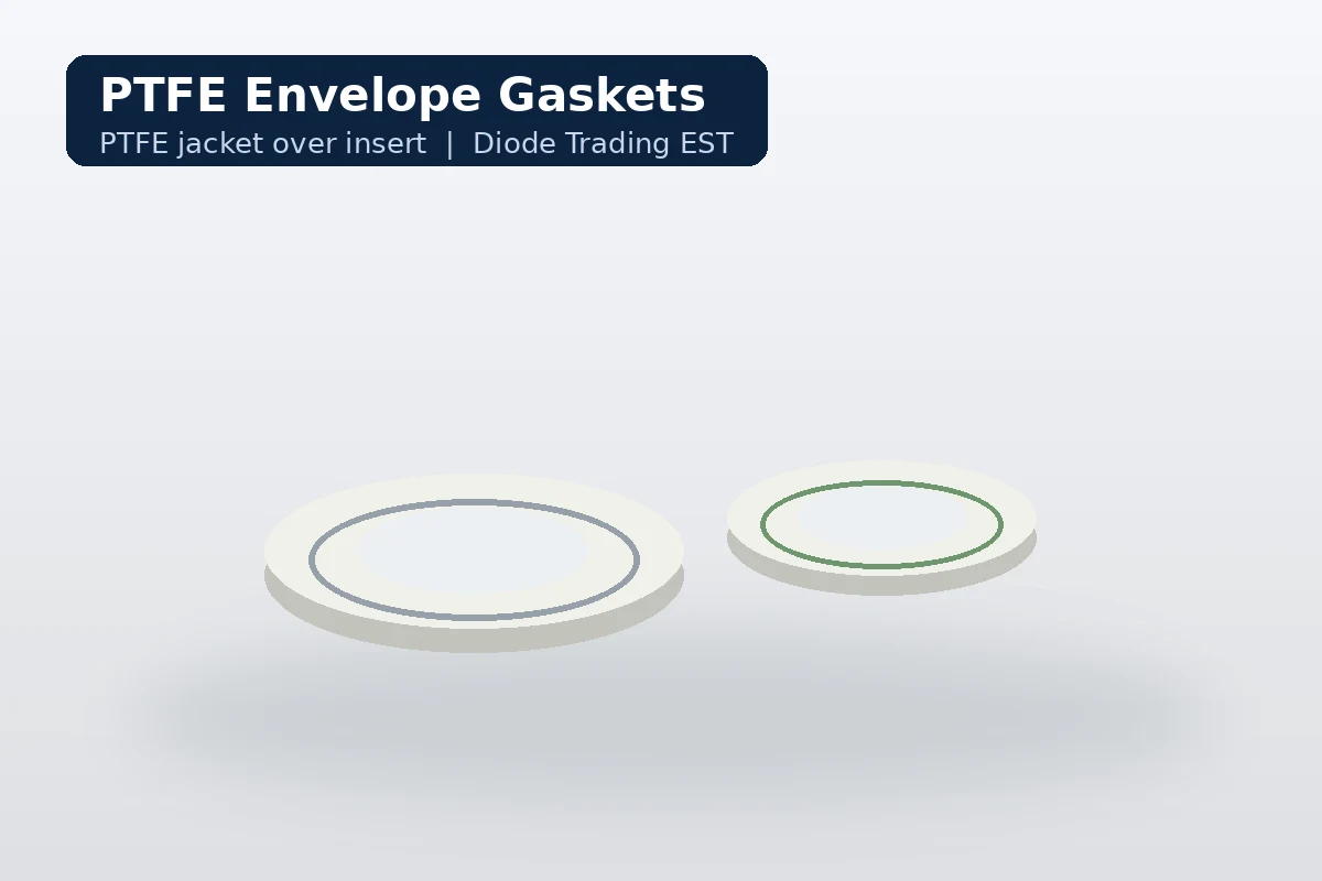PTFE Envelope Gaskets — Slit, Machined & Folded Types