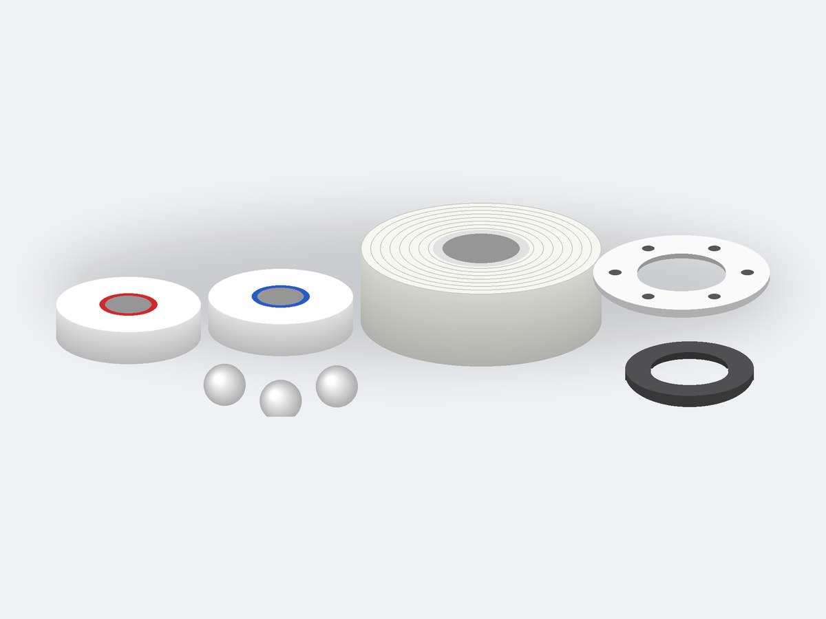 PTFE tapes, gland packing and PTFE gaskets