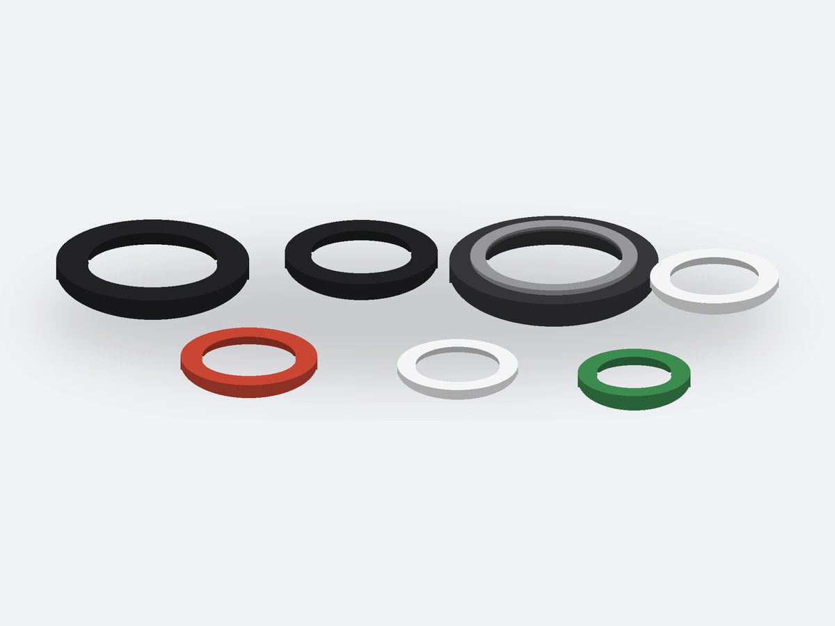 Industrial seals and rings: O-rings, oil seals and back-up rings